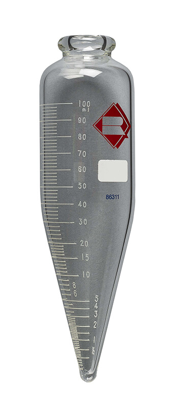 100ml Short Cone Tube, 100 Parts, Extra Marks 100ml Short Cone Tube, 100 Parts, Extra Marks